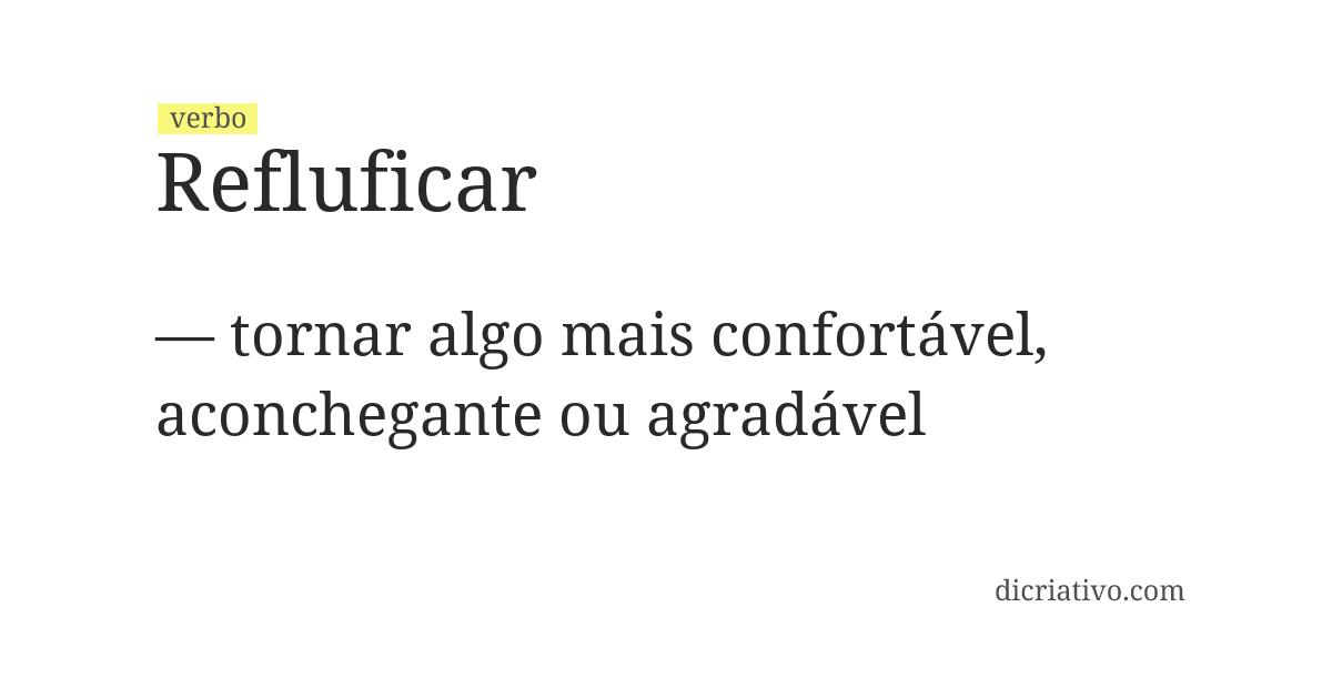 Significado de refluficar