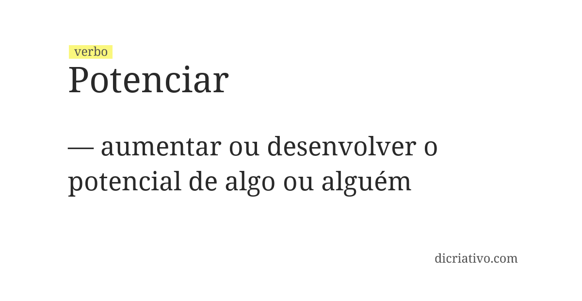 Significado de potenciar
