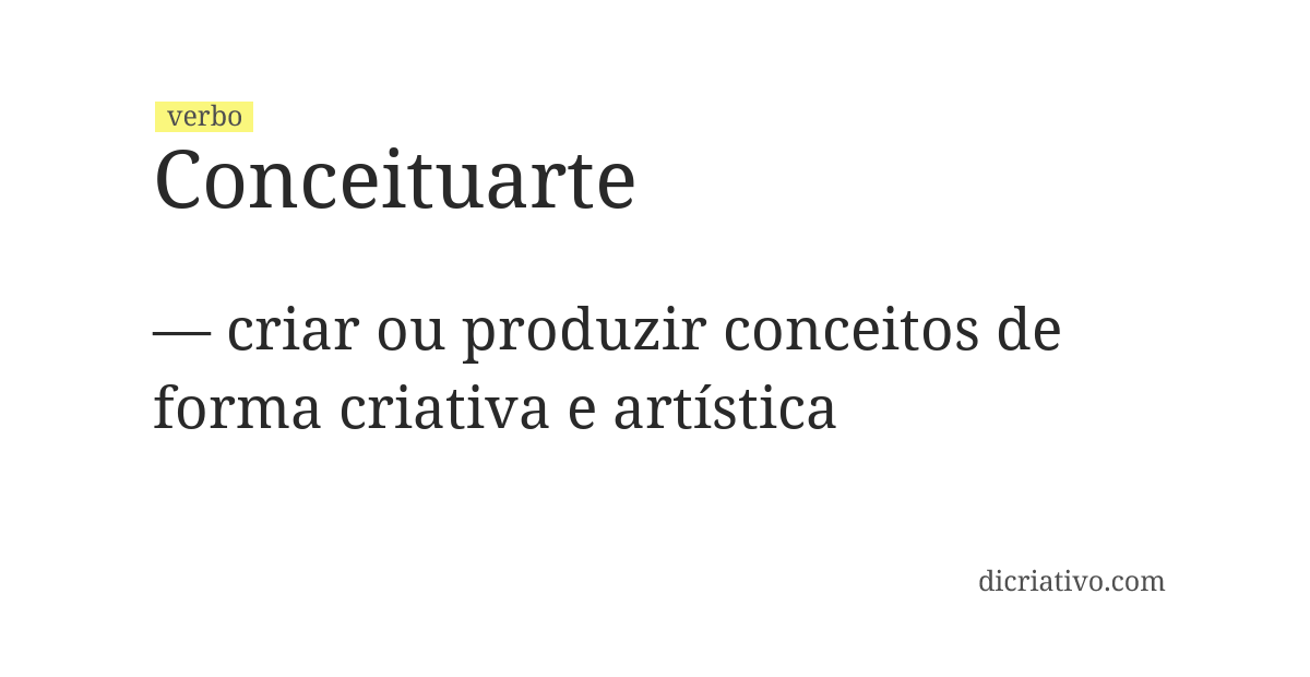 Significado de conceituarte