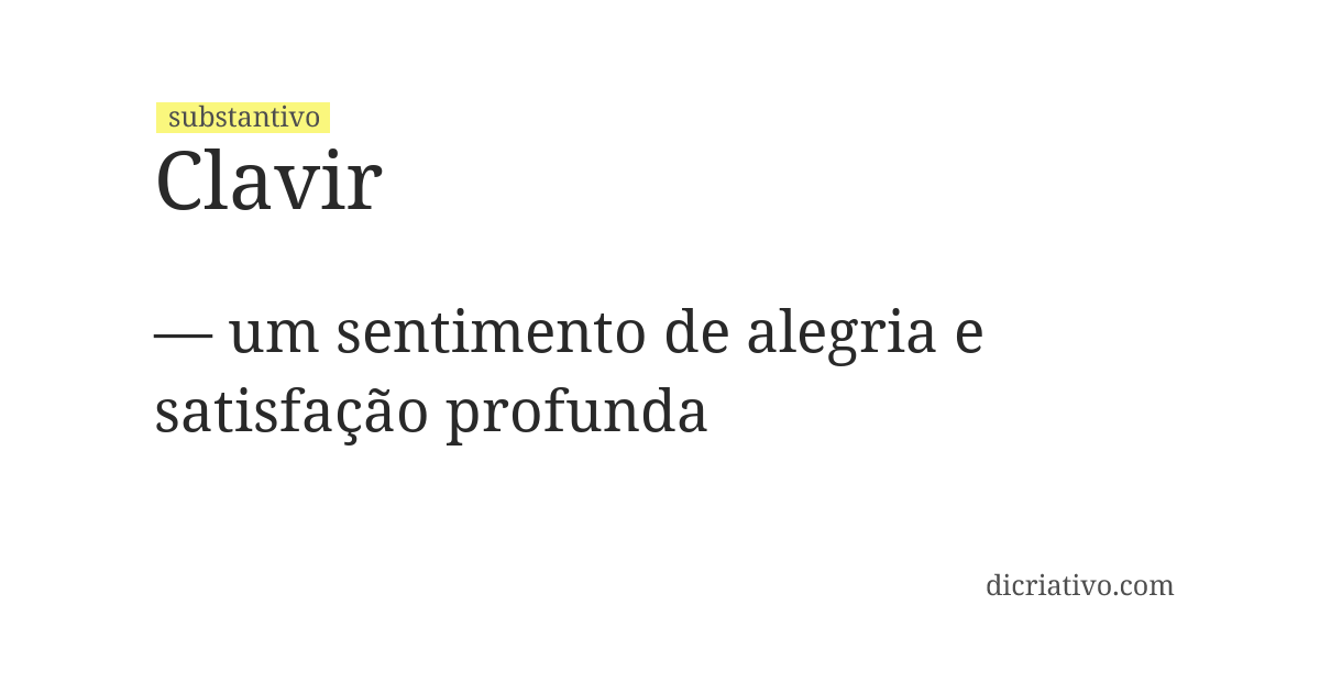 Significado de clavir
