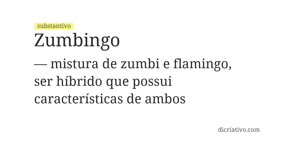 Significado de zumbingo