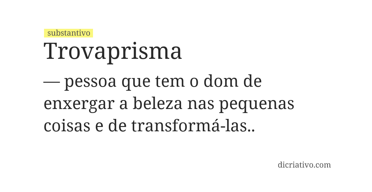 Significado de trovaprisma