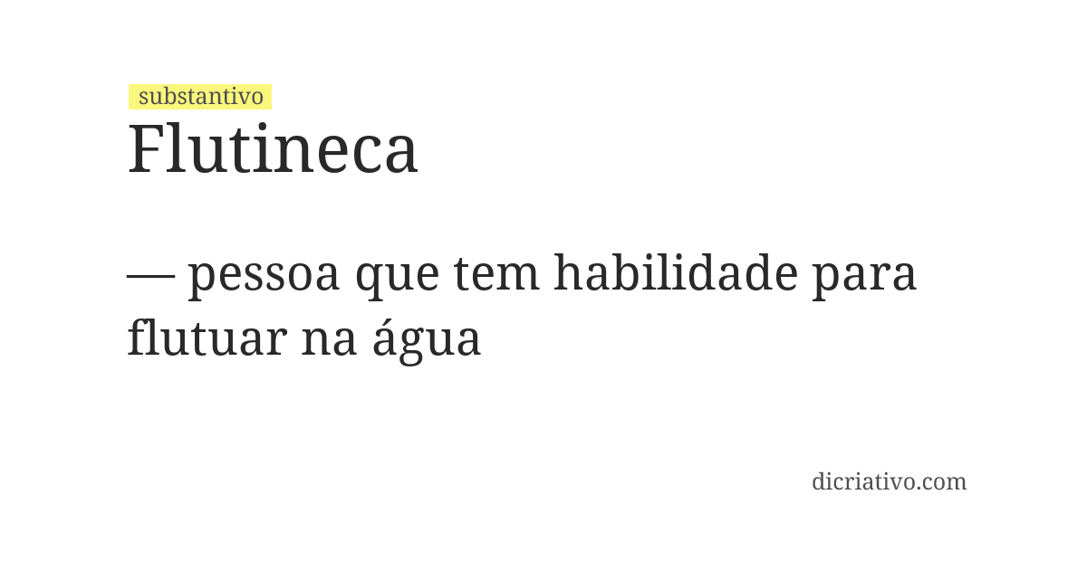 Significado de flutineca