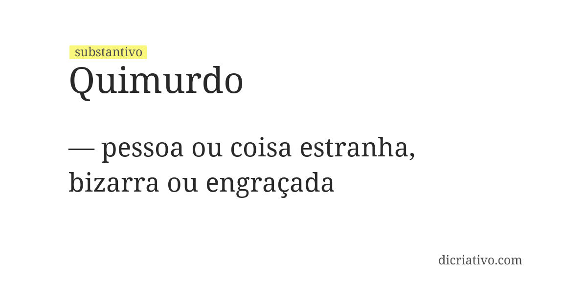Significado de quimurdo