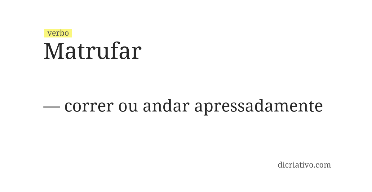 Significado de matrufar