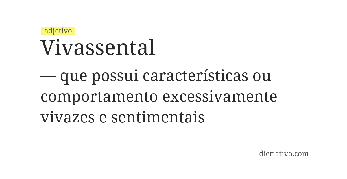 Significado de vivassental