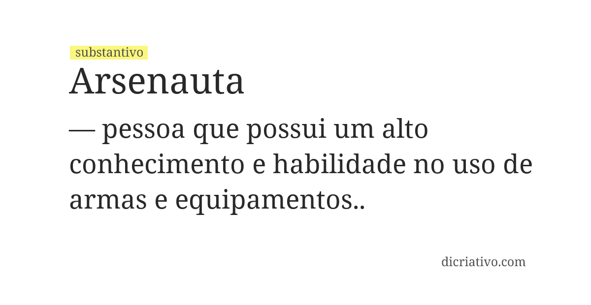 Significado de arsenauta