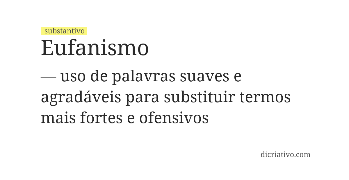 Significado de eufanismo