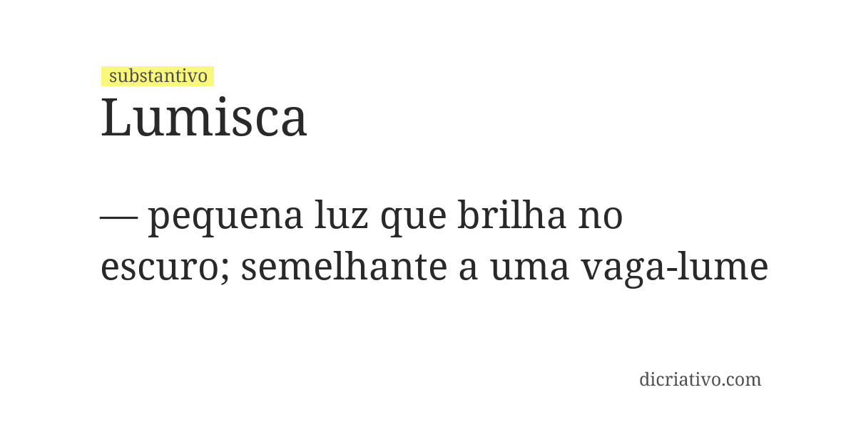 Significado de lumisca