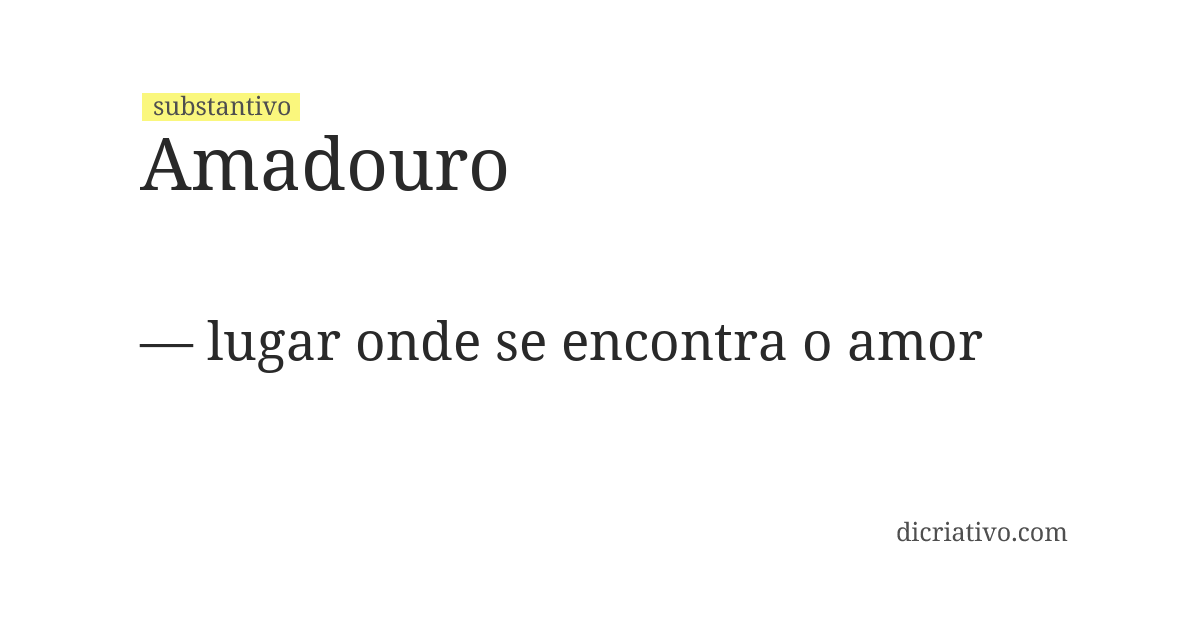 Significado de amadouro