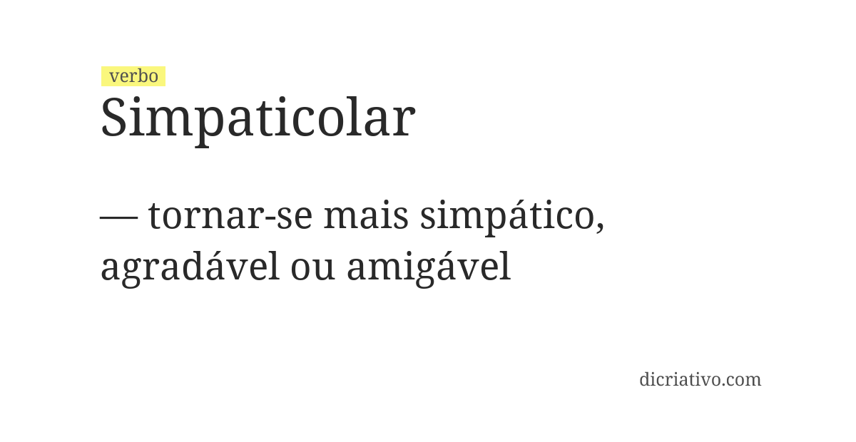 Significado de simpaticolar