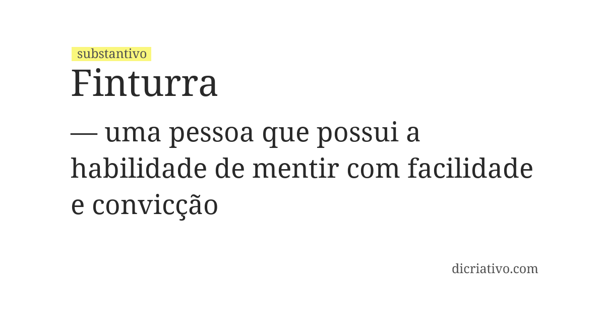 Significado de finturra