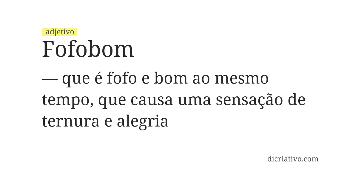 Significado de fofobom