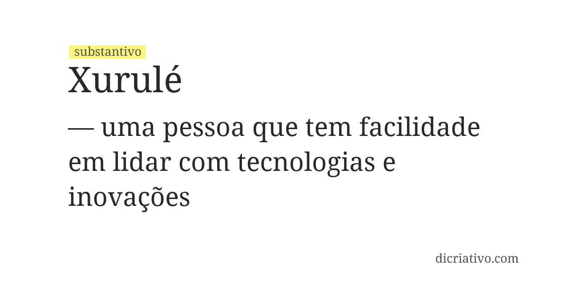 Significado de xurulé
