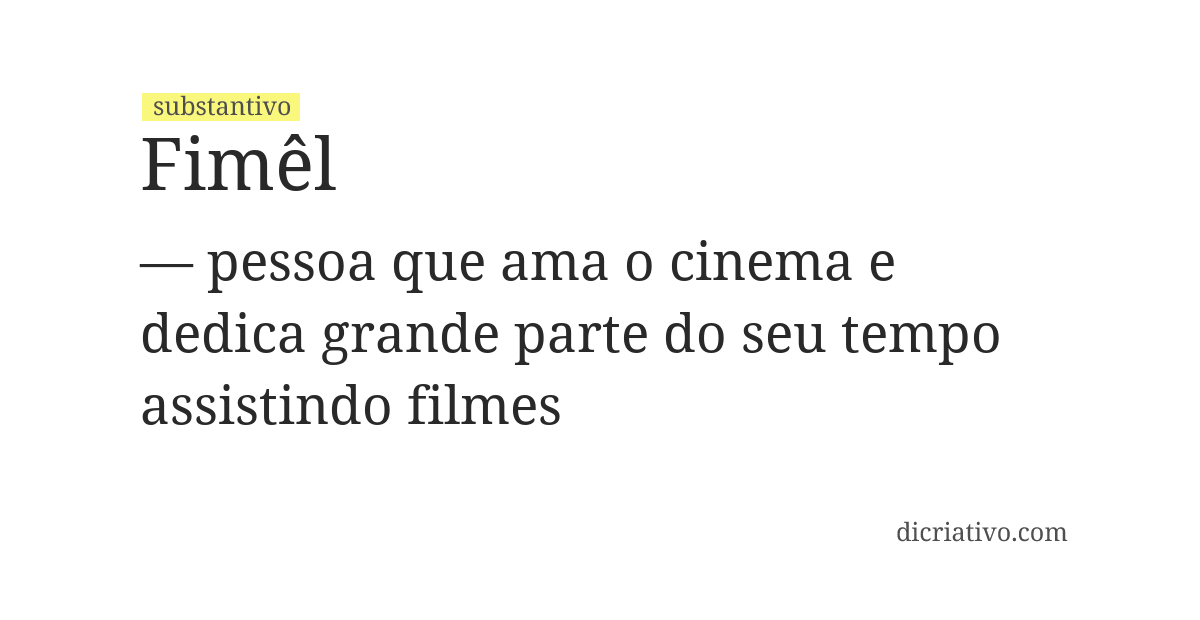 Significado de fimêl