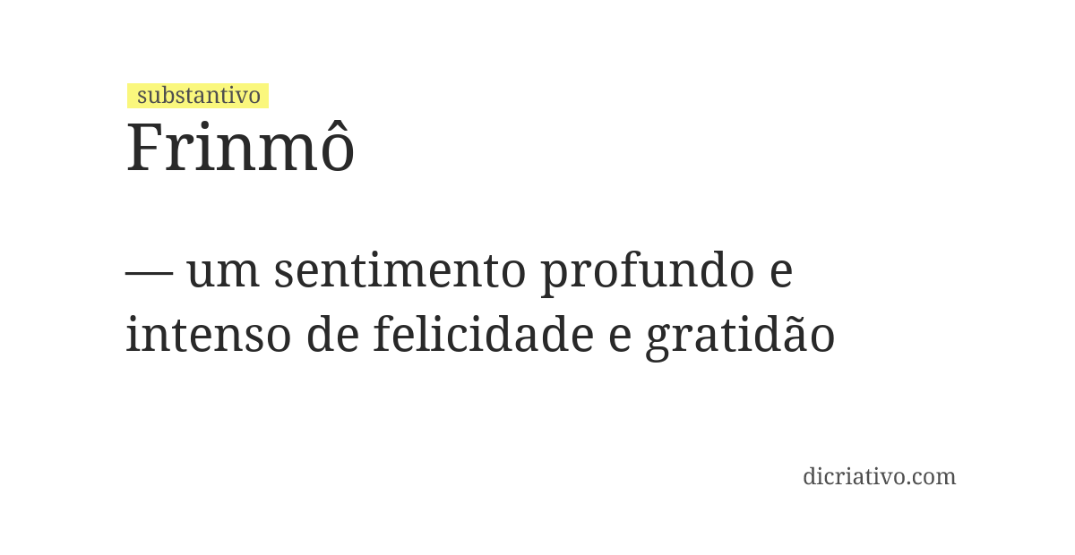 Significado de frinmô