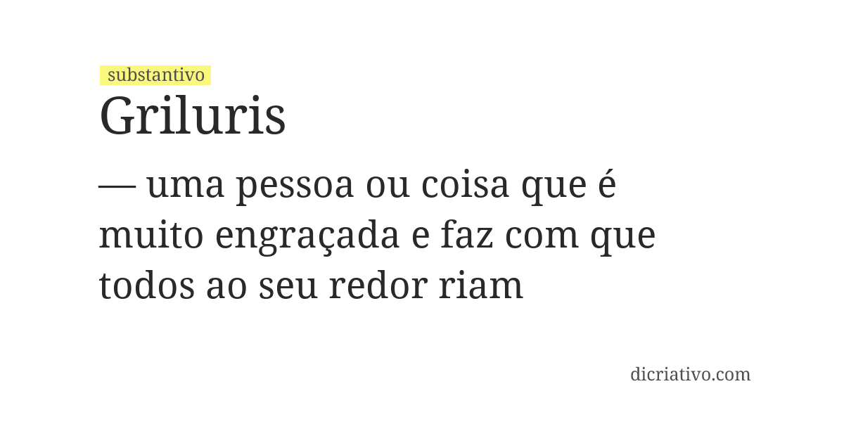Significado de griluris