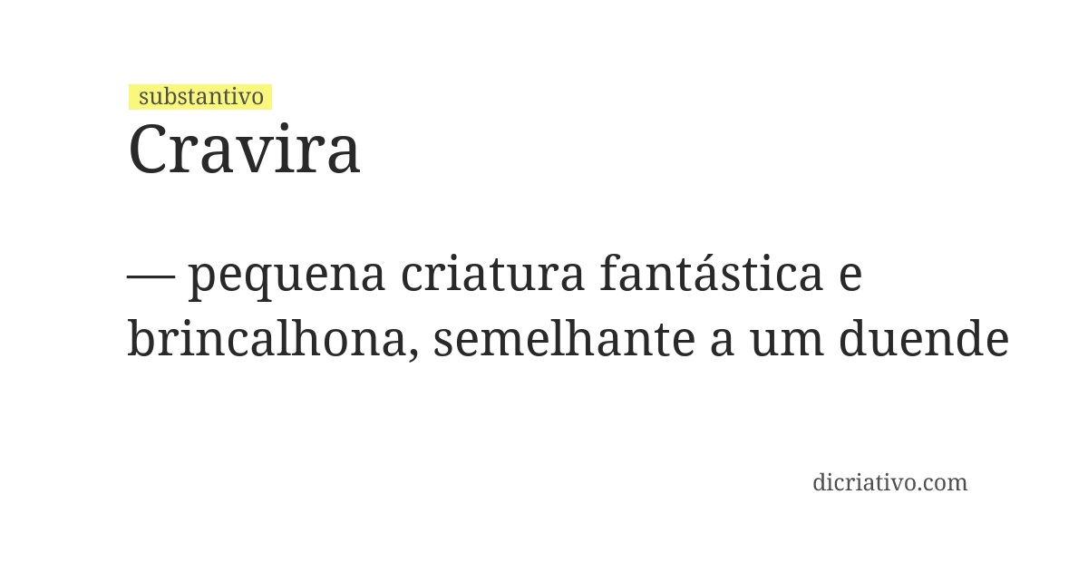 Significado de cravira