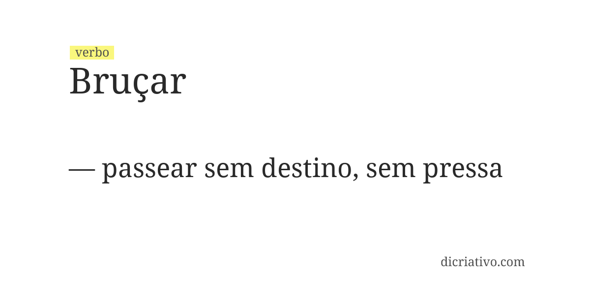 Significado de bruçar