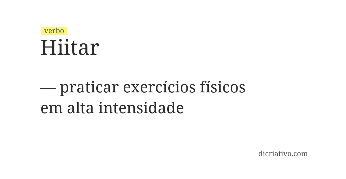 Significado de hiitar