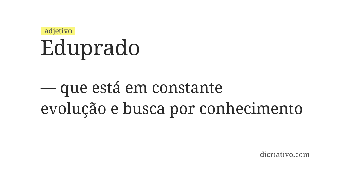 Significado de eduprado
