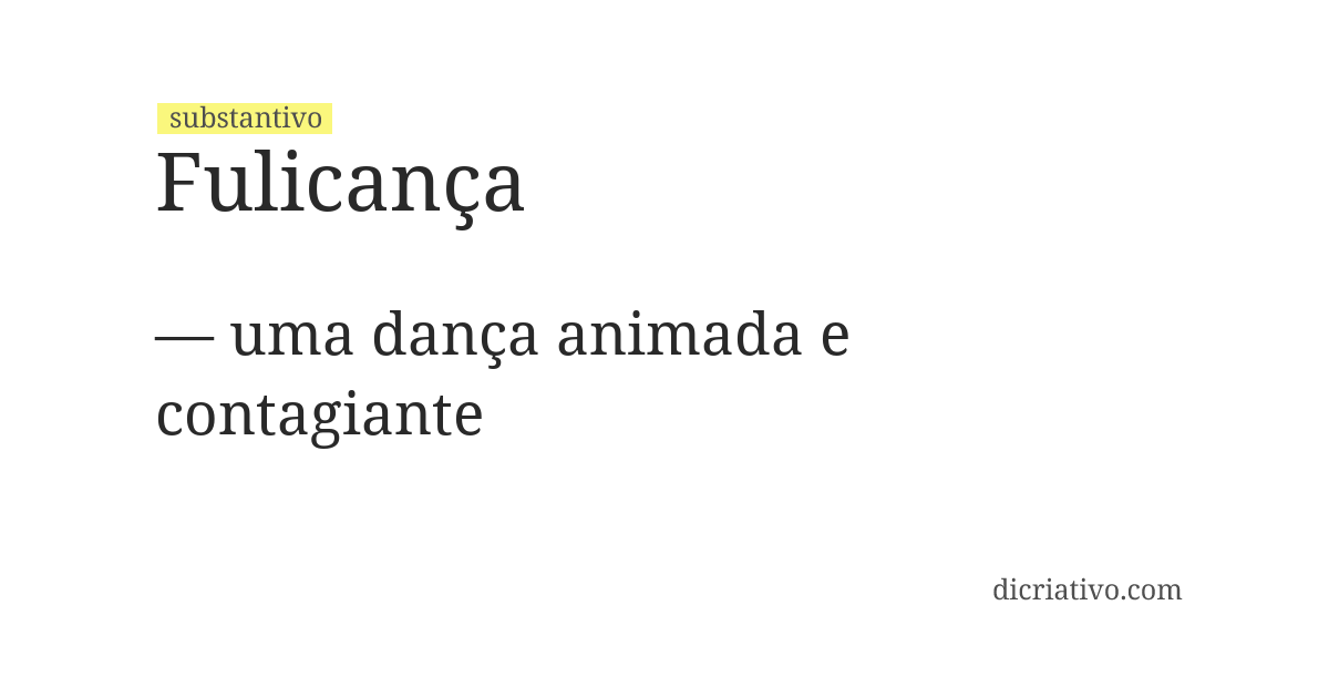 Significado de fulicança