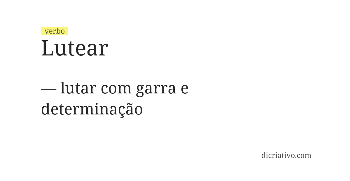 Significado de lutear