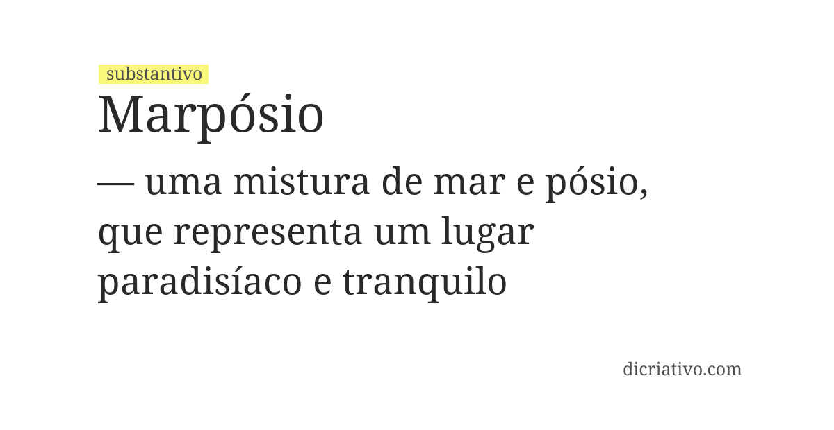 Significado de marpósio