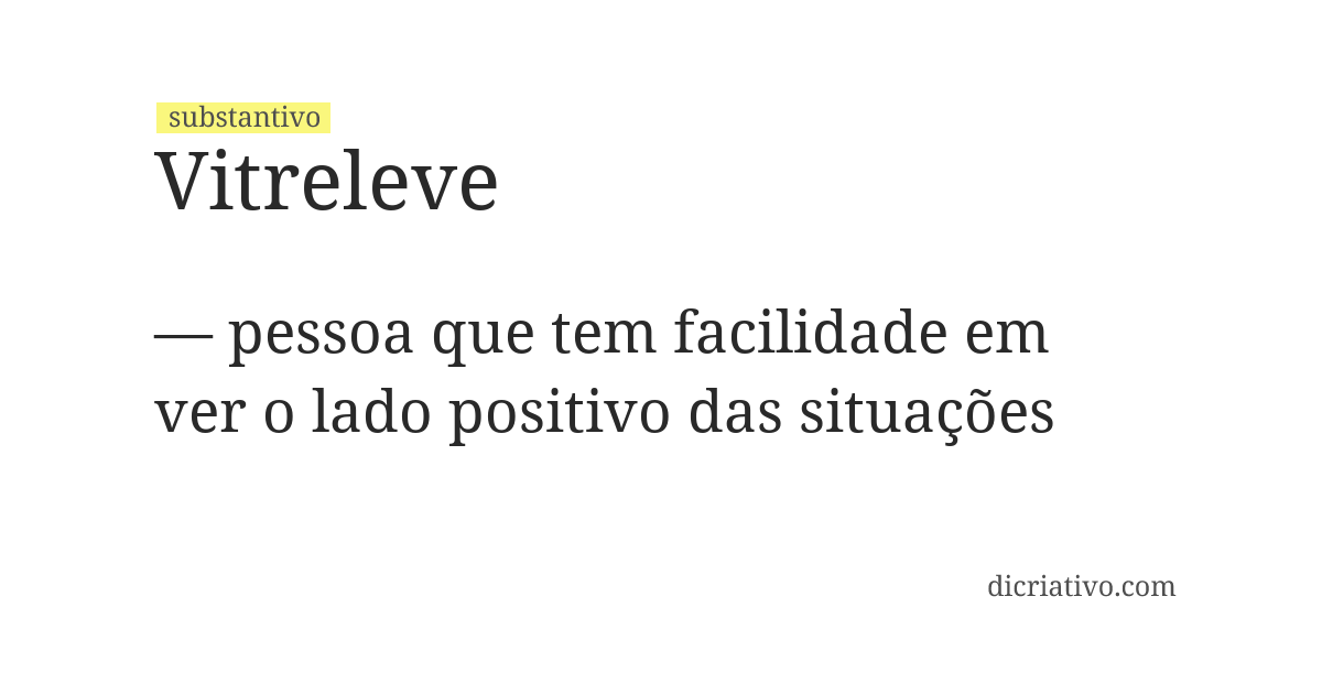Significado de vitreleve