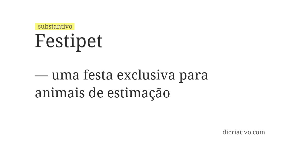 Significado de festipet