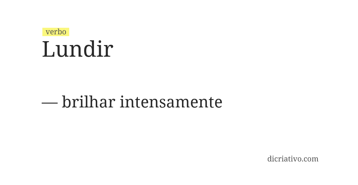 Significado de lundir