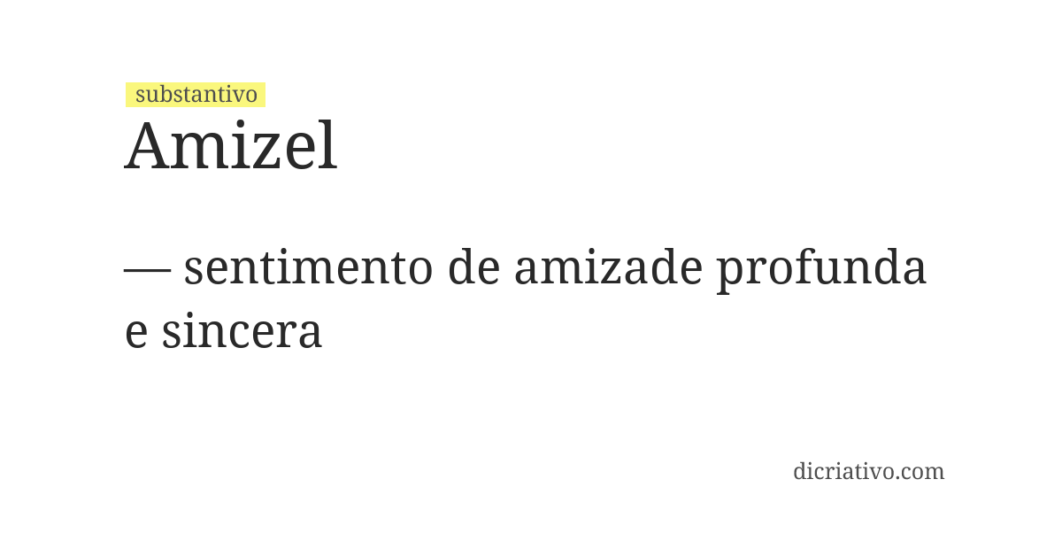 Significado de amizel