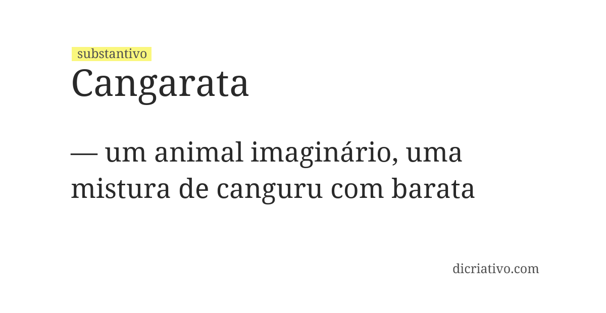 Significado de cangarata