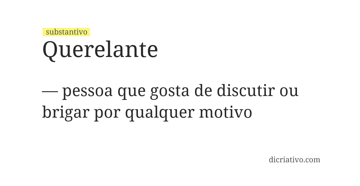 Significado de querelante