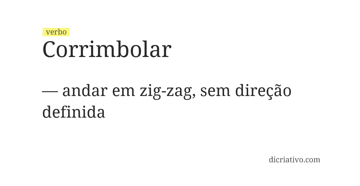 Significado de corrimbolar