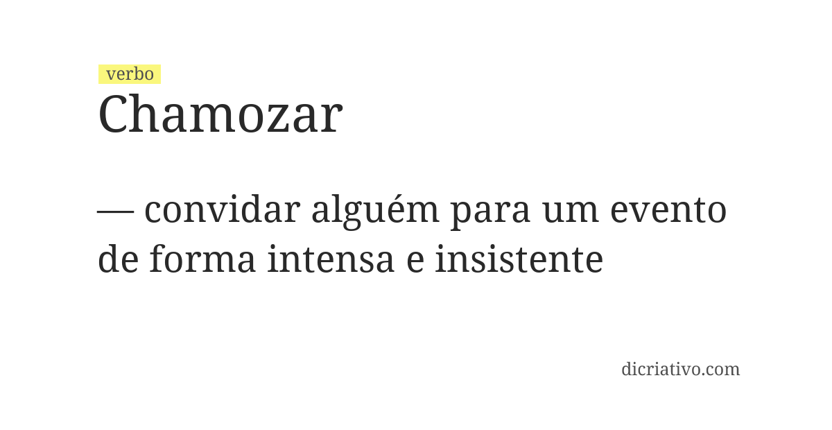 Significado de chamozar