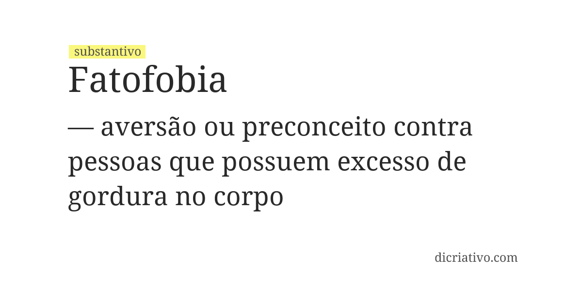 Significado de fatofobia