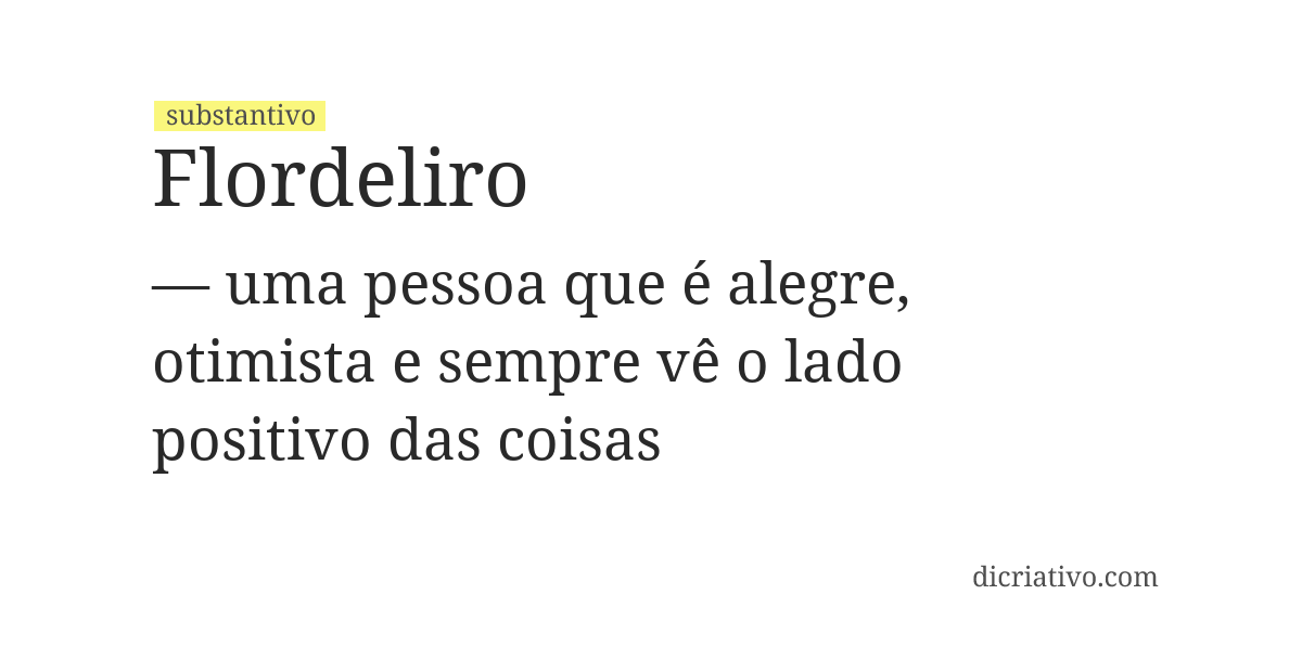 Significado de flordeliro