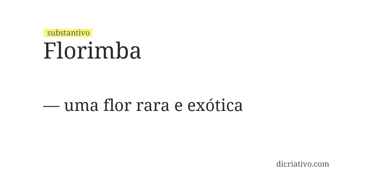 Significado de florimba