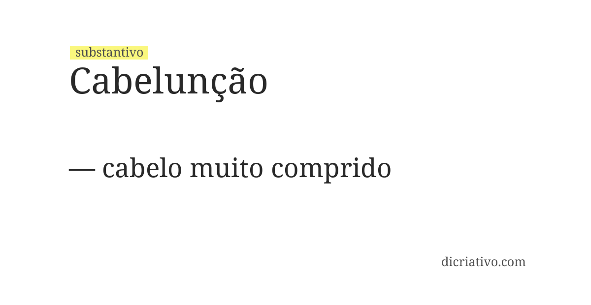 Significado de cabelunção