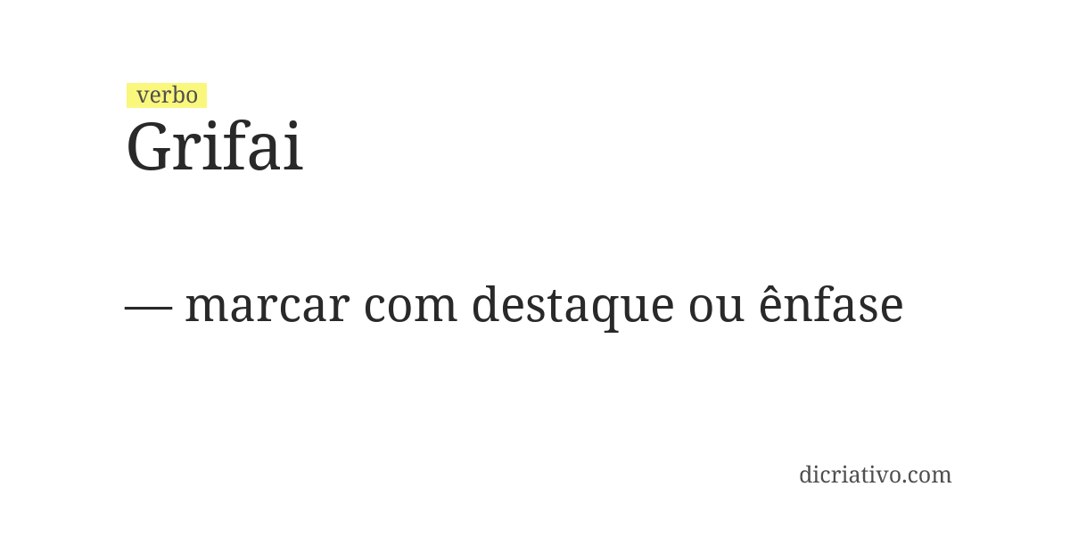 Significado de grifai