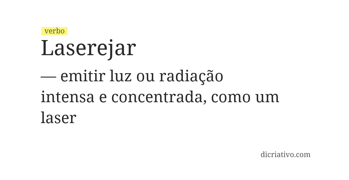 Significado de laserejar