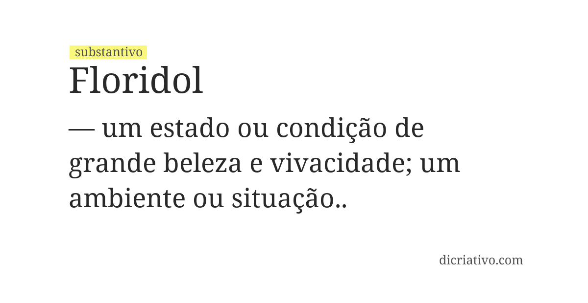 Significado de floridol