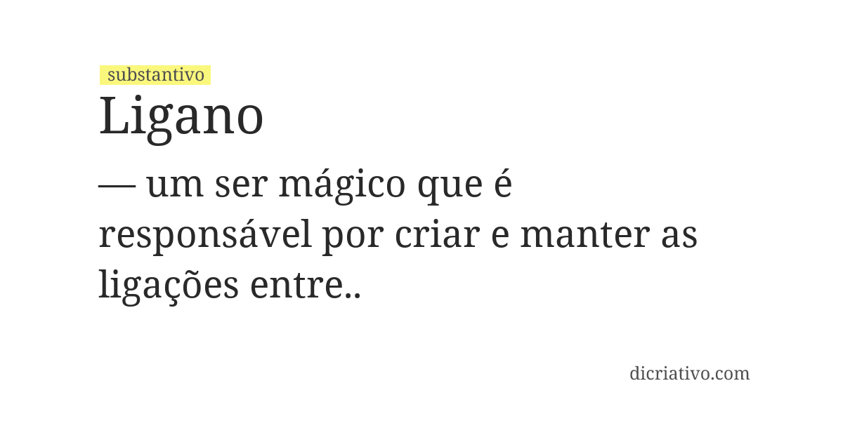 Significado de ligano