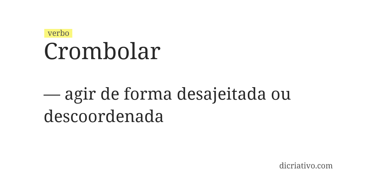 Significado de crombolar