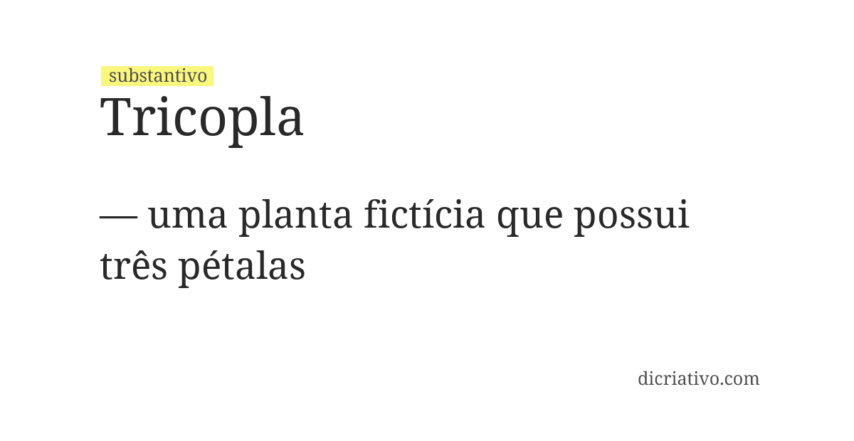 Significado de tricopla