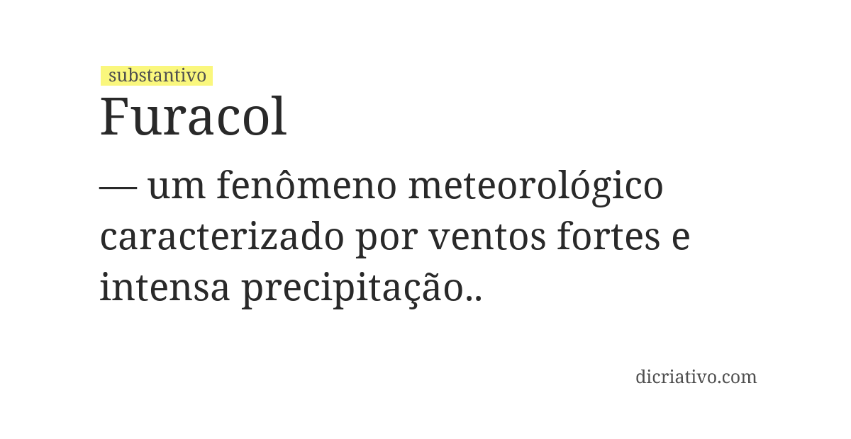 Significado de furacol