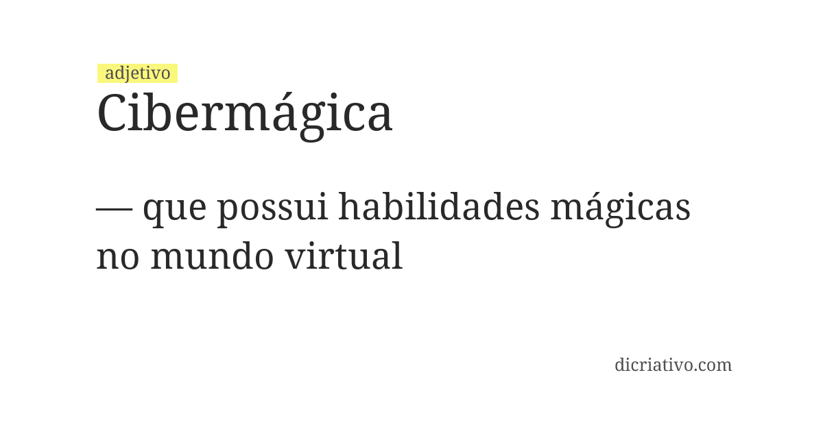 Significado de cibermágica