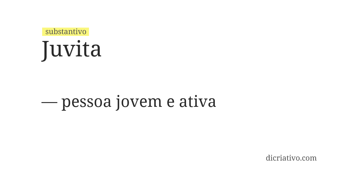 Significado de juvita