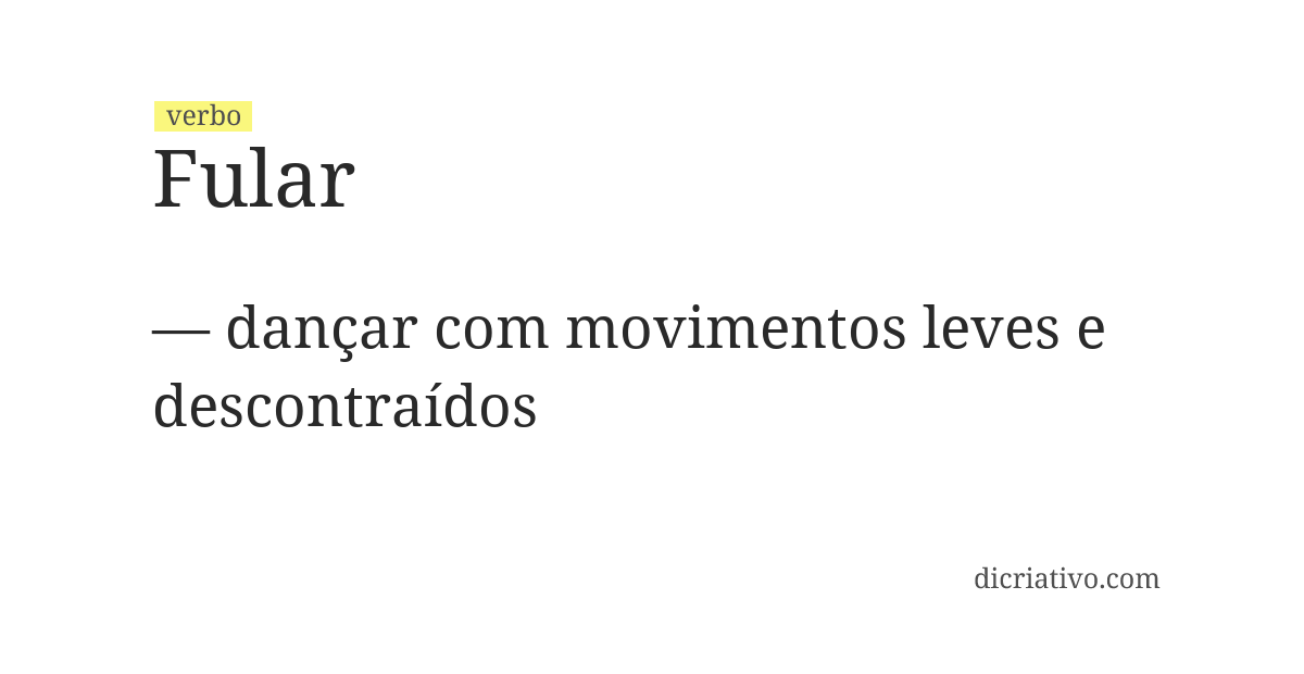 Significado de fular